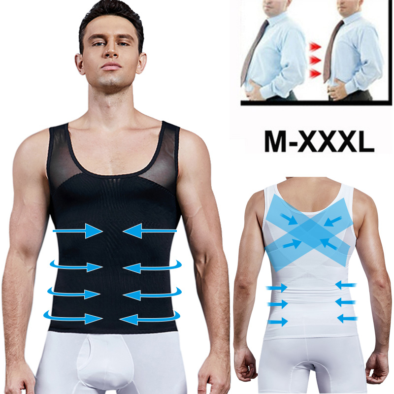 Men Shapewear Chest Compressio - Crossfit Weight Vest 评论和价格