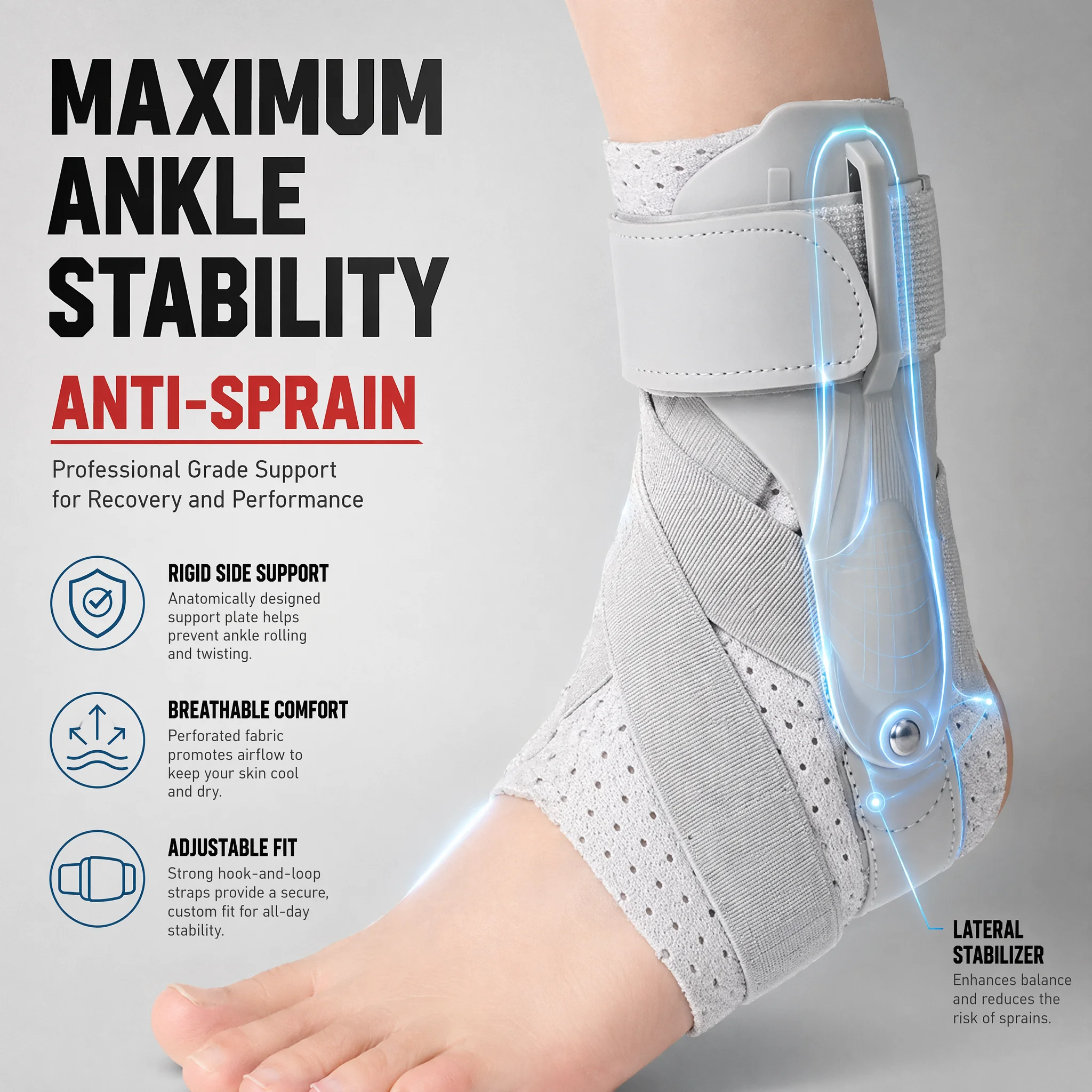 Ankle Brace with Side Stabiliz - Ankle Mobility Band 评论和价格